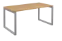 SEK-O - 16 stůl kancelářský, kovová podnož stříbrná, deska 25 mm, široký 1600 mm, javor horský